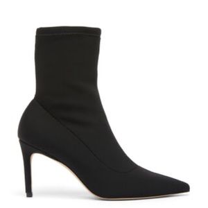 Stuart Weissman Stretch Bootie-Black-Size 8.5-excellent condition-worn once